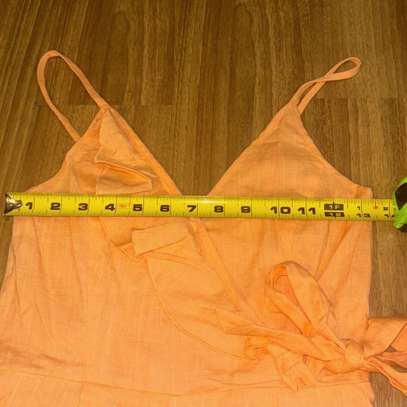 NWOT Pink Lily orange romper - Picture 8 of 8